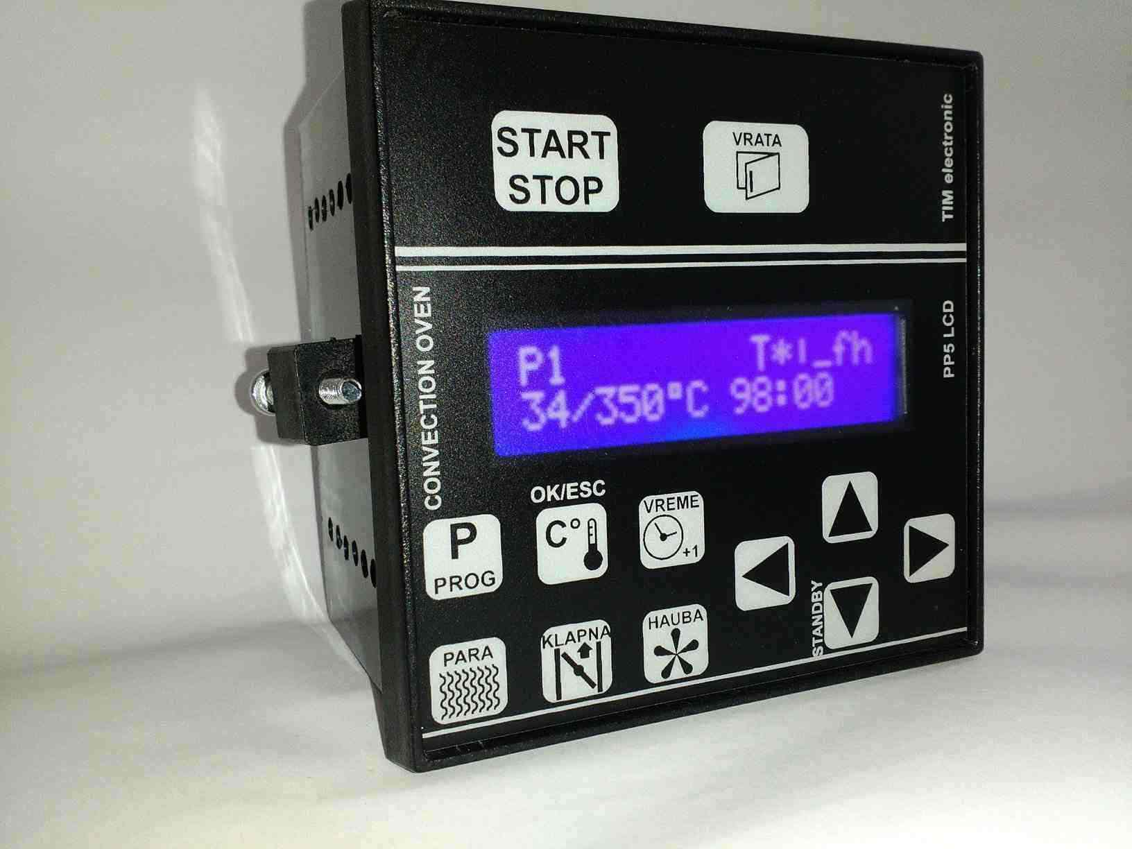 termoregulator PP5_LCD za pekarske duvaljke etažne roto parne peći