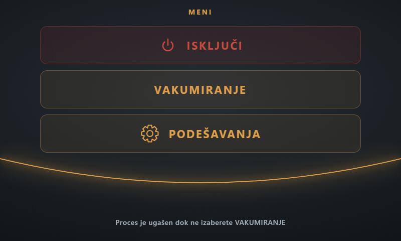 Regulator za upravljanje vakumirkom — pumpa, ventili, varenje i sečenje