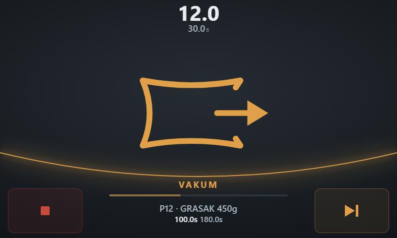 Regulator za upravljanje vakumirkom — pumpa, ventili, varenje i sečenje