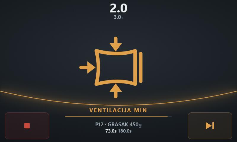 Regulator za upravljanje vakumirkom — pumpa, ventili, varenje i sečenje