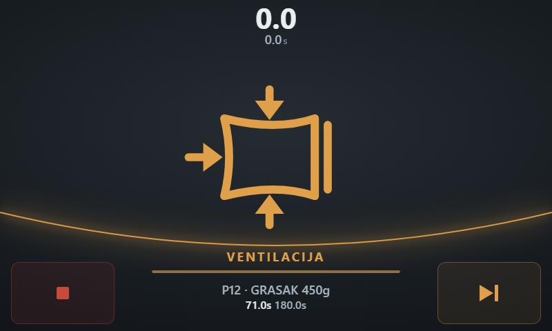 Regulator za upravljanje vakumirkom — pumpa, ventili, varenje i sečenje